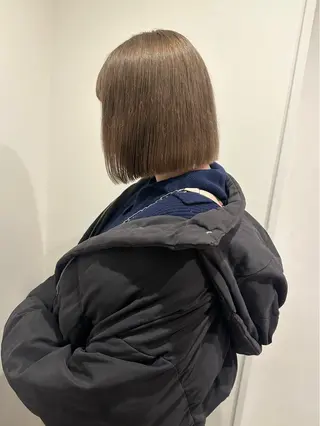 セミロング カラー ヘアアレンジ himawari♡ 柔らかいカラーのヘアスタイル