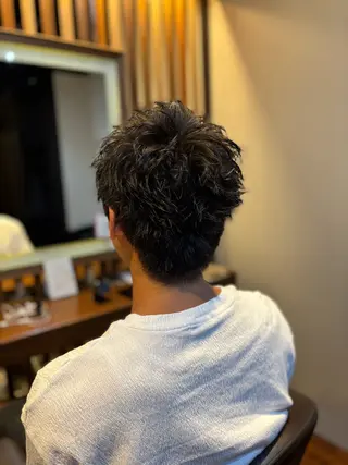 ショート メンズ 👑メンズパーマ/髪 質改善/鎌倉🐮のヘアスタイル
