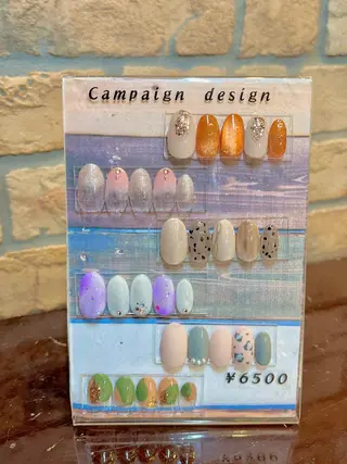 ショート カラー ネイル ネイルサロン リリーブランシュ所属・森 瑞紀のネイルデザイン