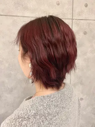 ショート カラー ベージュ指名No1 加賀詩織のヘアスタイル