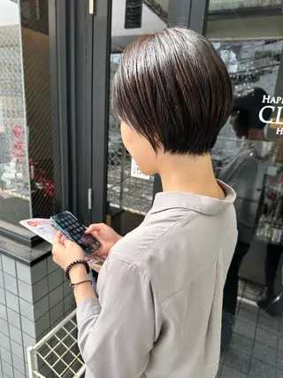 ショート カラー SAKURA🌸 レイヤー/グレージュのヘアスタイル