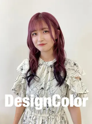 ロング カラー ヘアアレンジ 🍒KIKUCHI KANAE🍒のヘアスタイル