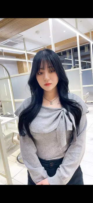 ロング 顔周り/透明感カラー /韓国ヘア/TAKUのヘアスタイル