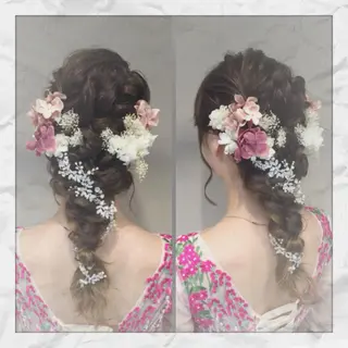 ロング ヘアアレンジ ヘアセット/着付け 𓇼 松本 夏美𓇼のヘアスタイル