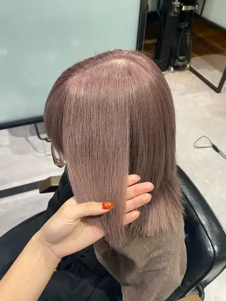 ミディアム 希優🌺ソムリエ /ブリーチ/カットのヘアスタイル