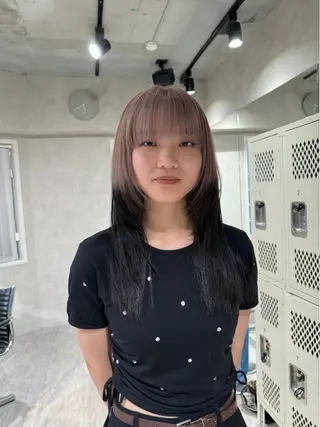 ロング カラー ダブルカラー ブリーチ/kaitoのヘアスタイル