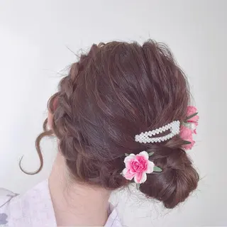 ヘアアレンジ 顔まわり‎🤍小顔 カット🤍みさきのヘアスタイル