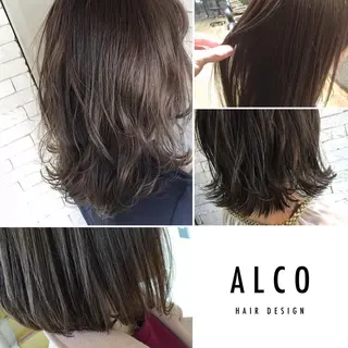 ミディアム カラー ヘアアレンジ ワタイショウタ 髪質改善✨眉毛サロンのヘアスタイル