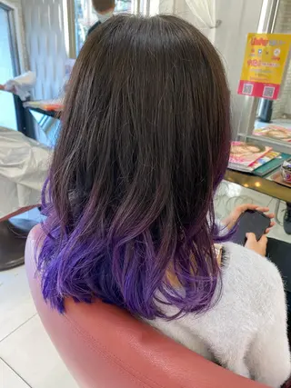 セミロング カラー 瀬川 茉衣子のヘアスタイル