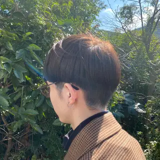 ショート メンズ 透明感カラー/ボブ / MARIE🍇のヘアスタイル