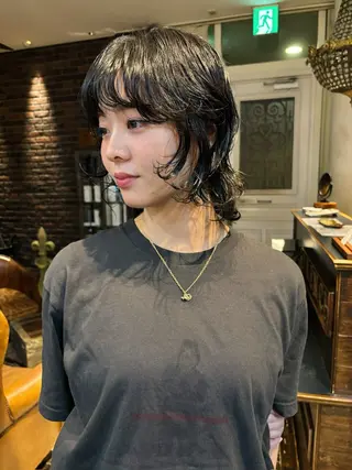 ミディアム パーマ ＆style所属・rikuto カット/パーマのヘアスタイル