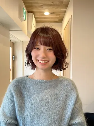 ショート カラー 下石怜子/レイヤー/ 透明感カラーのヘアスタイル