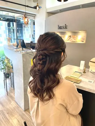 ヘアアレンジ VISAGE ba.sk 金子詩帆のヘアスタイル