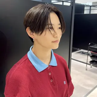 ショート カラー kimika🥑 メンズ/髪質改善のヘアスタイル