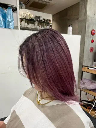 セミロング カラー Kotoko🖤/海 外/バレイヤージュのヘアスタイル