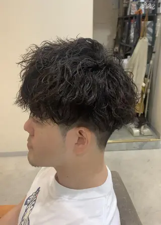 ショート パーマ メンズ クセを最大限に活かす メンズパーマ奈良大祐のヘアスタイル