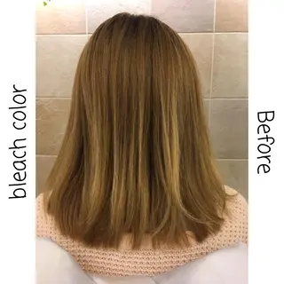 セミロング シアーベージュニスト 🥣大石亜里紗のヘアスタイル