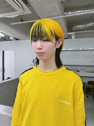 カラー メンズ ハイトーン/ピンク カラー/めい🎀のヘアスタイル