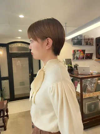 ショート 暖色カラー🧡 ボブ🧚‍♀️マナのヘアスタイル