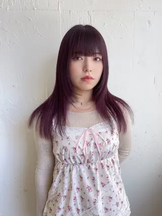 ロング カラー ユイナ ★暖色/レイヤー★のヘアスタイル