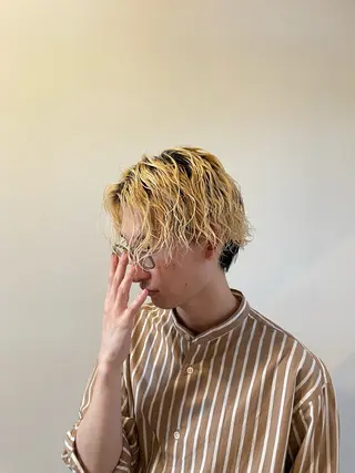 パーマ メンズ 大人ショート🥂みつ はし こうだい🦕のヘアスタイル