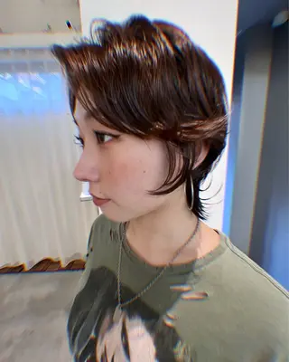 ミディアム パーマ haco＋所属・圧倒的デザイン力 店長🎨RENAのヘアスタイル