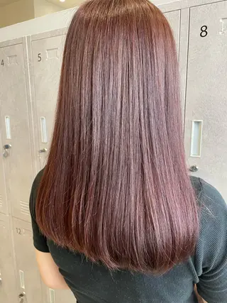 セミロング カラー 小澤 璃奈のヘアスタイル