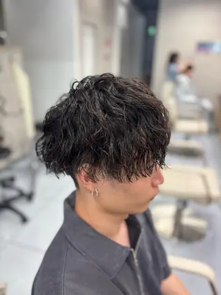 ショート パーマ メンズ特化韓国風 パーマスタイル/りんのヘアスタイル