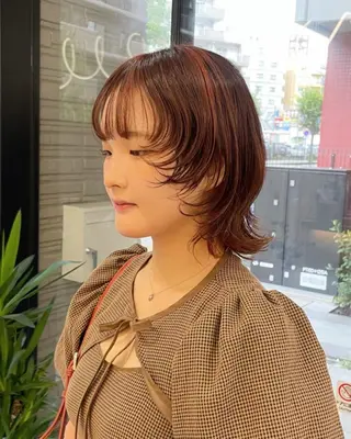 ミディアム カラー Saki サキのヘアスタイル