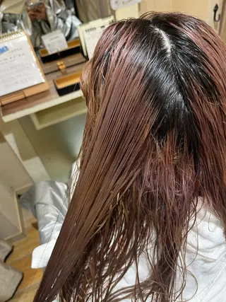 ロング カラー ハイトーン/ワンカラ /レイヤー/ウルフのヘアスタイル