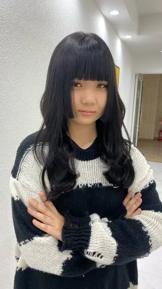 ロング カラー RURI韓国ボブ 🇰🇷タッセルボブのヘアスタイル