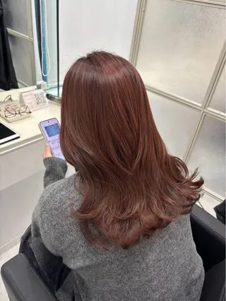 セミロング MAHO/透明感カラ ー/髪質改善🍒のヘアスタイル