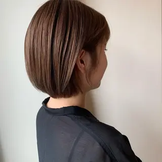 ショート カラー ボブウルフ／ボブ Satsuki【名駅のヘアスタイル