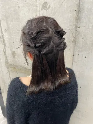 ミディアム カラー ブリーチ/ベージュ 💕/momoaのヘアスタイル