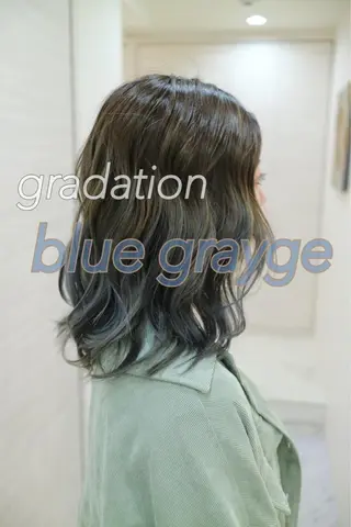 ロング カラー 斉藤 貴也のヘアスタイル