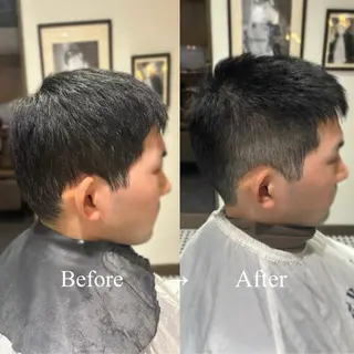 ショート メンズ レイヤーカット/艶髪 /パーマaikoのヘアスタイル