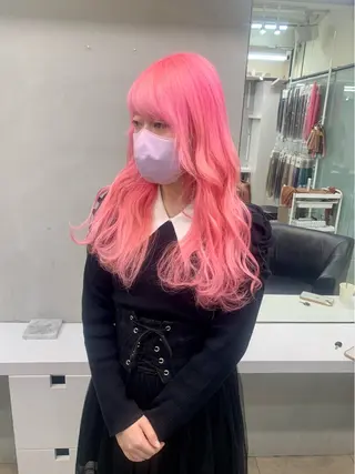 セミロング カラー ヘアアレンジ 個性爆弾💣 ダブルカラー/ゆかのヘアスタイル