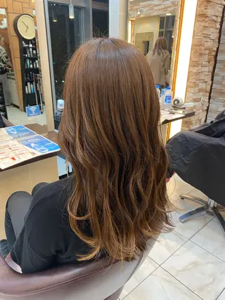 ロング ⭐️透明感カラー/ パーマ⭐️宮野翔のヘアスタイル