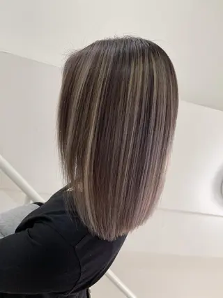 セミロング カラー Reb_keiji 👑小倉圭司のヘアスタイル