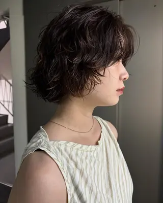 ショート カジュアルパーマ 🌿オグマショウのヘアスタイル