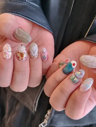 ネイル 3dパーツ/流行り 👧shushu❤️のネイルデザイン