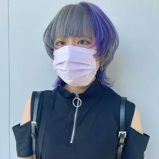 ミディアム カラー もにか🌞原宿/渋谷 🌝ブリーチカラーのヘアスタイル