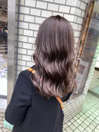 セミロング カラー 韓国風デザイン 💐MIZUKI💐のヘアスタイル