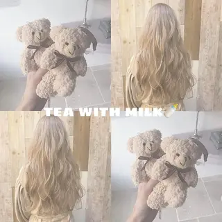 ロング カラー パーマ ヘアアレンジ ami by Absolute所属・🐠店長 二田直人🐠のヘアスタイル