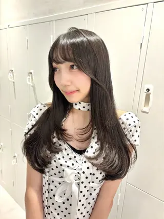 ロング ブリーチカラー/似合 せ🎀amika🎀のヘアスタイル