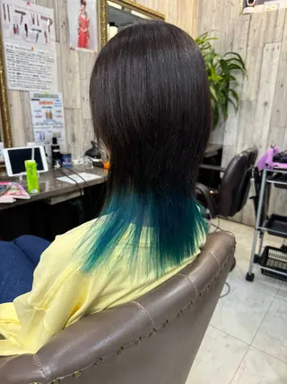 ミディアム 土屋朱理/ ハイトーンカラーのヘアスタイル