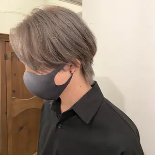 カラー メンズ écouter所属・ショート/ウルフ ハイトーン/カイセイのヘアスタイル