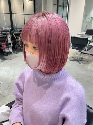 ミディアム F.所属・miku 🍑髪質改善サロンのヘアスタイル