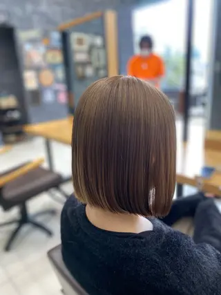 ショート カラー 🪼かえで🪼臼井 カラー/縮毛矯正のヘアスタイル