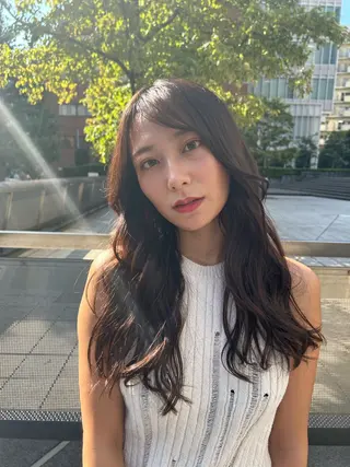 ロング レイヤー×ツヤカラー 渋谷/kougaのヘアスタイル